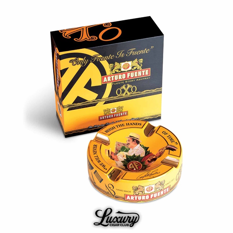 Arturo Fuente OXO Oro Oscuro Ceramic Yellow Ashtray