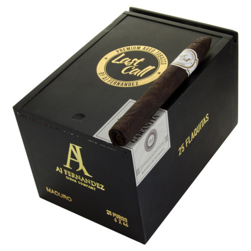 AJ Fernandez Last Call Maduro Flaquitas (6×46)