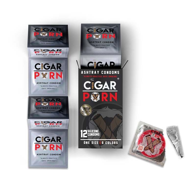 Cigar Pxrn Ashtray Condoms – 1 Box of 12 1 Box of 12
