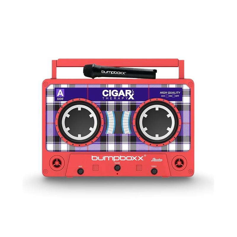 CIGARx REMIXX ID w/ Black, White & Purple Pattern Bumpboxx Red