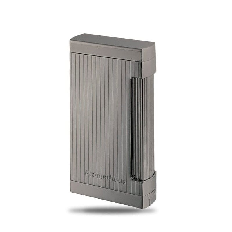 Ultimo X Gun Metal Vertical Lines Triple Torch Lighter Gun Metal
