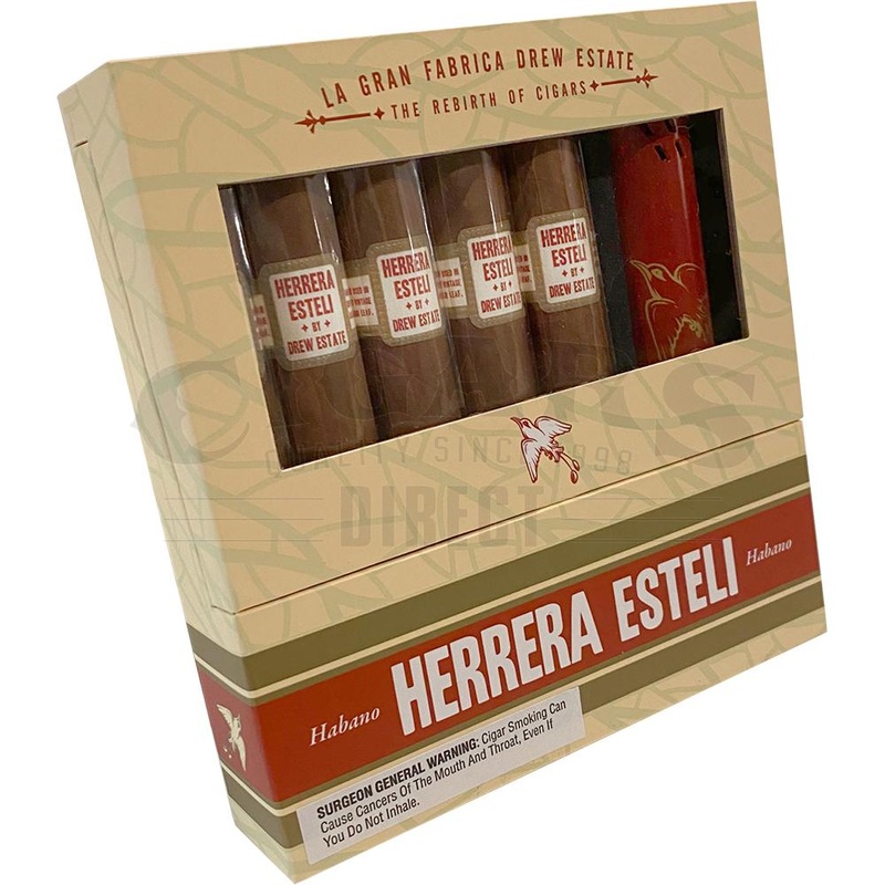 Herrera Esteli Habano Toro Gift Set with Lighter Set + Lighter