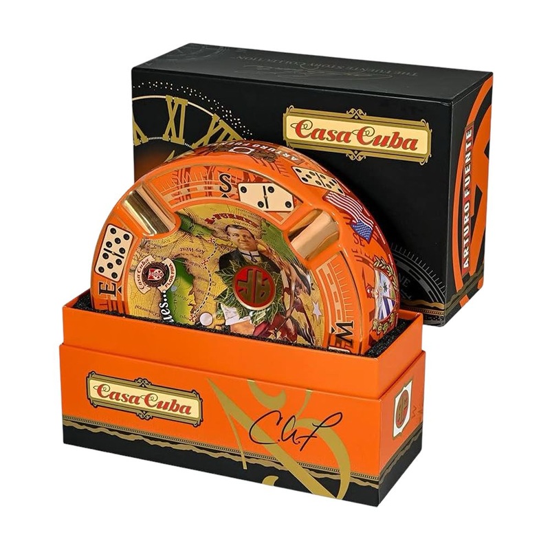Casa Cuba Orange Ashtray Orange