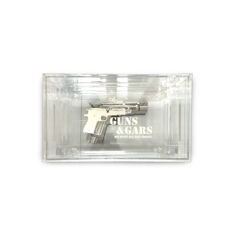 Guns & Gars 007 Stainless Steel LE Gun Shaped Ashtray and 100ct. Humidor LE 100ct. Hum + Stainless Steel Ashtray