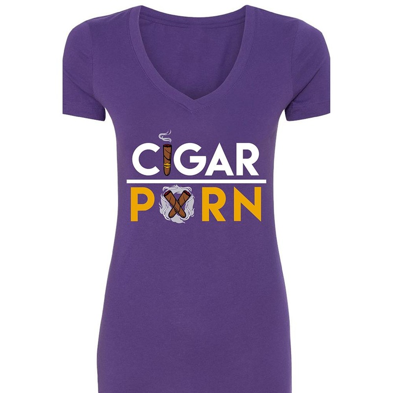 Purple Cigar Pxrn Classic Women’s V-Neck T-Shirt S