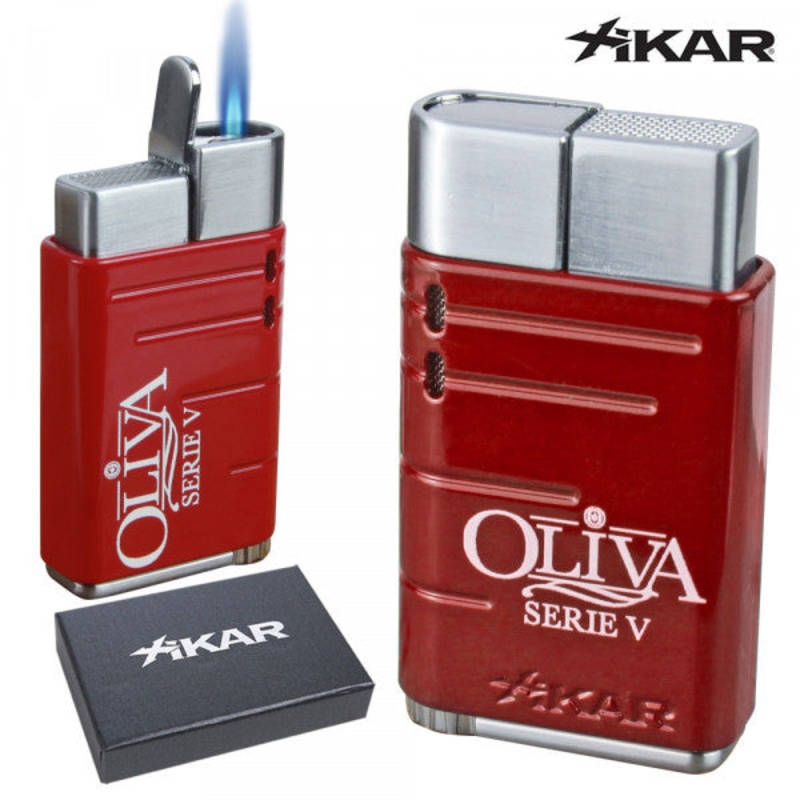 Oliva Serie V Xikar Linea Torch Lighter – Red Single Flame
