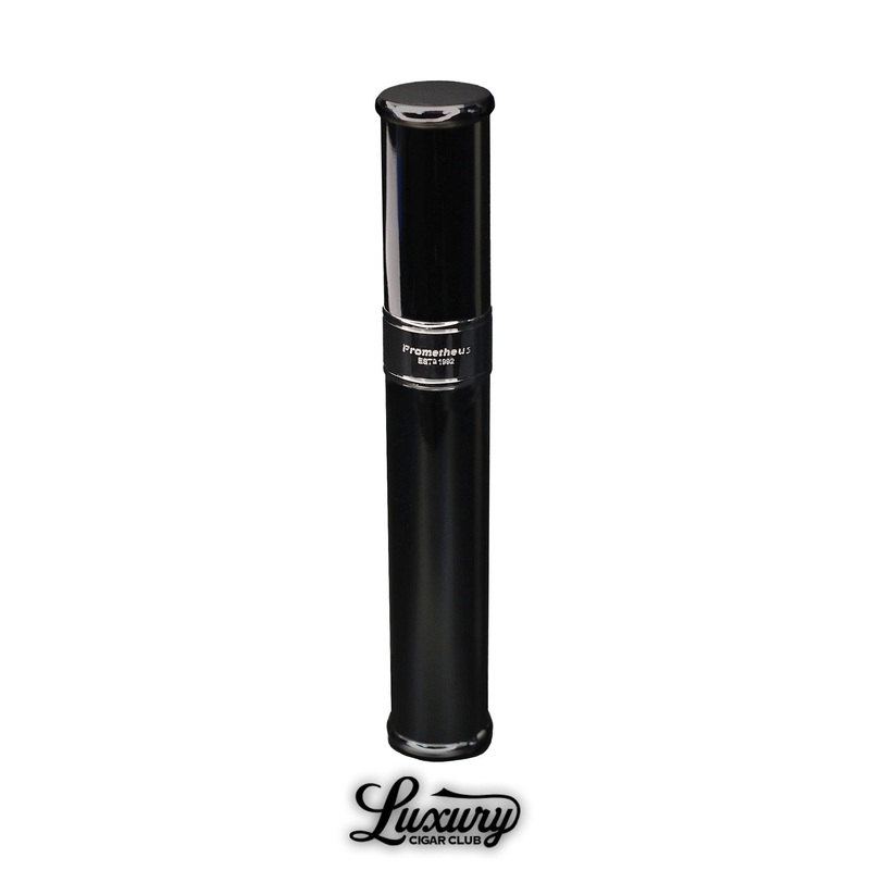 Prometheus Metal Cigar Tube black lacquer/gun metal