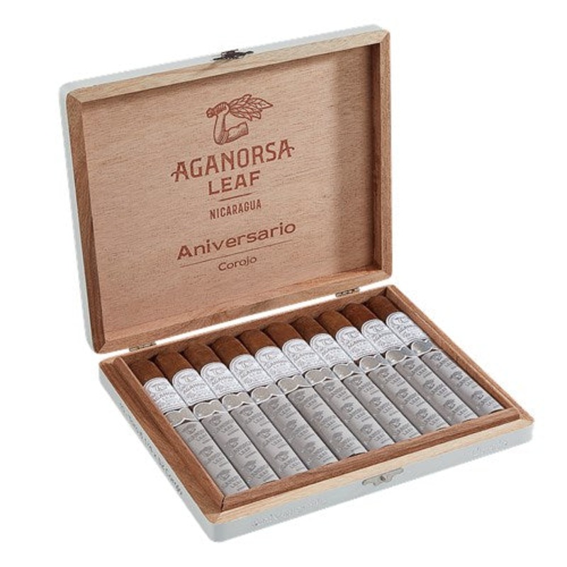 Aganorsa Leaf Aniversario Corojo Toro (6.2″ x 52) Box of 10