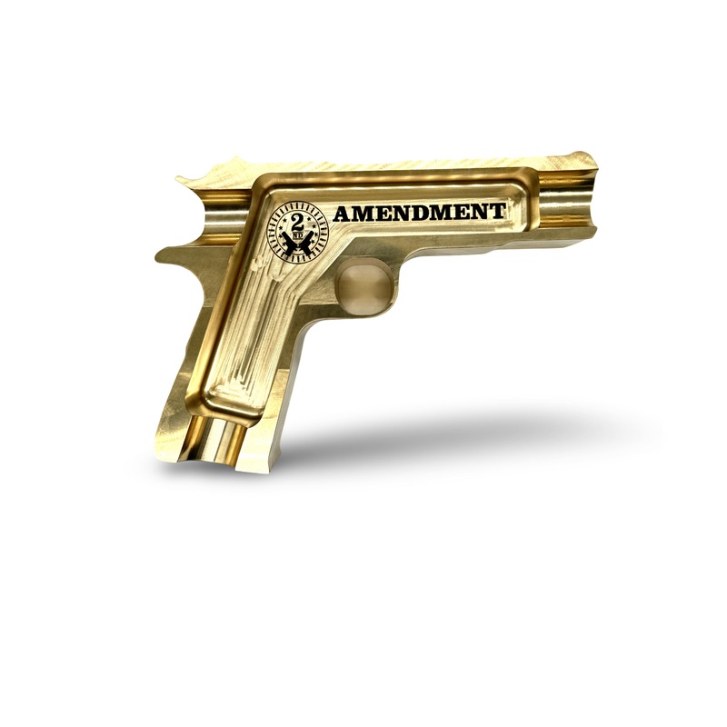 Guns & Gars Election Year Bronze LE Gun Shaped Ashtray Bronze Ashtray
