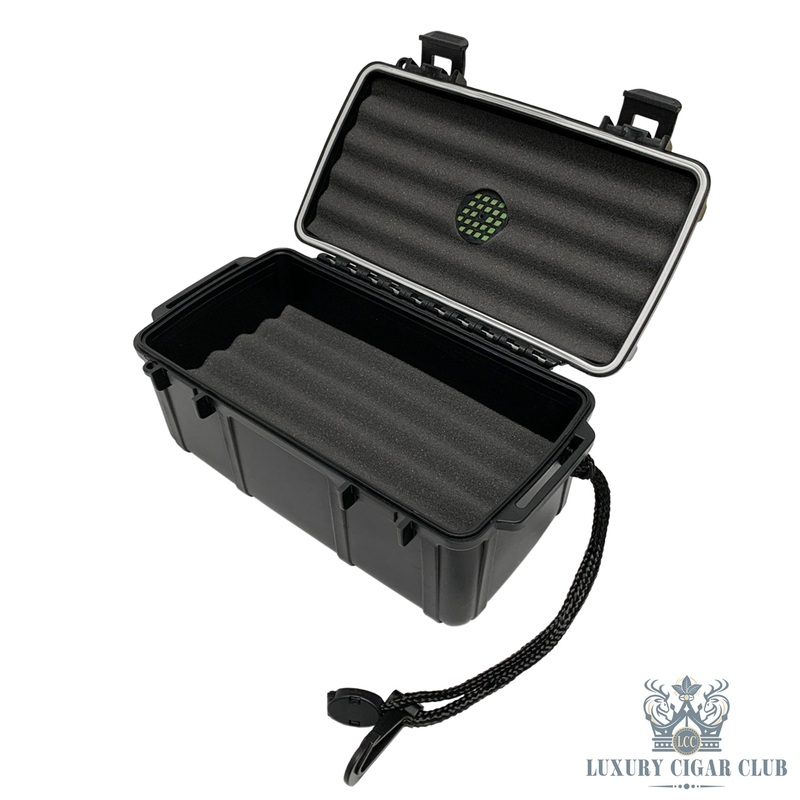 Cigar Caddy 15 Count Travel Humidor black 15 count