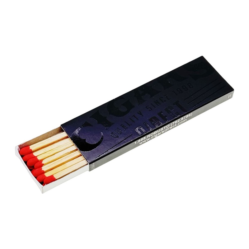 Cigars Direct Black Box of Long Stem Matches Wood Matches
