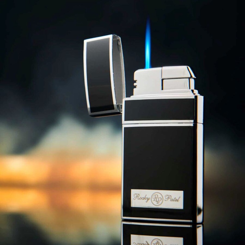 Rocky Patel The H.E. Single Flame Lighter Series Black Black