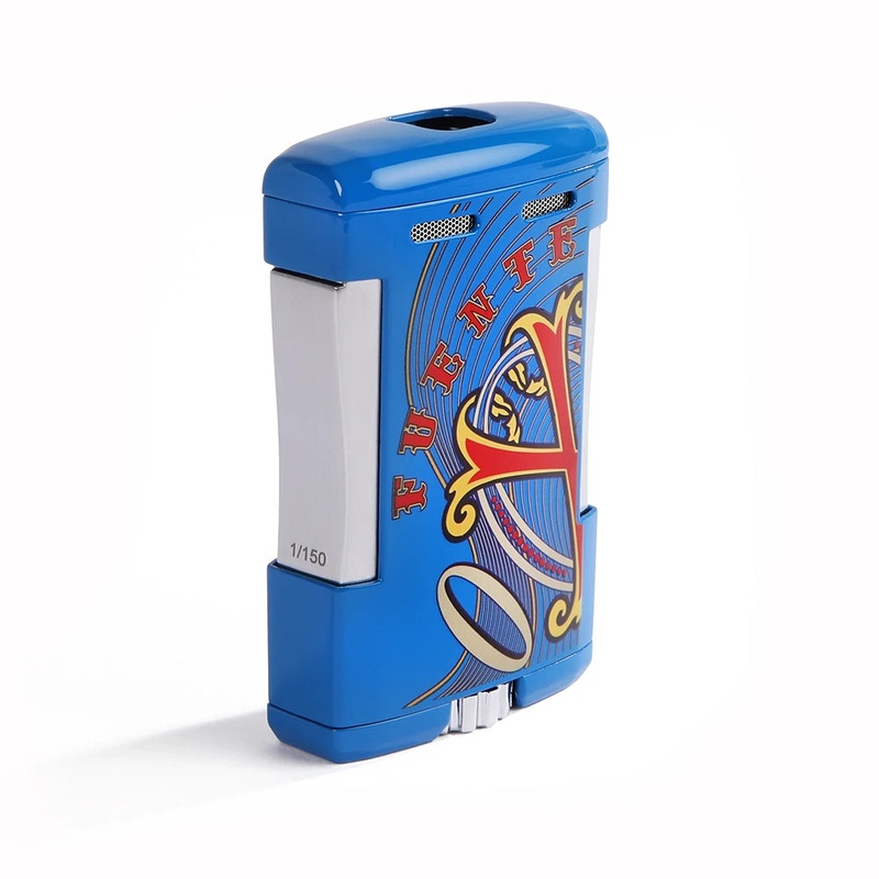 The OpusX Society Blue Table Top Lighter Blue Lighter