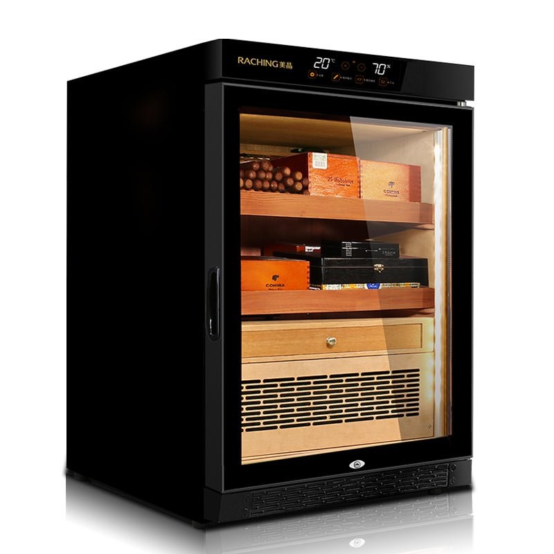 Raching MON800 Humidor Climate Control Cabinet with/without Ammonia Removal (optional) With Ammonia Removal System Black