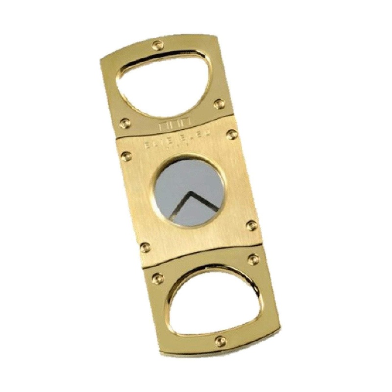 Elie Bleu Double Blade Gold Cigar Cutter 1 Cutter