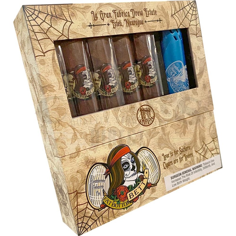 Drew Estate Deadwood Tobacco Co Fat Bottom Betty Toro Gift Set with Lighter Set + Lighter