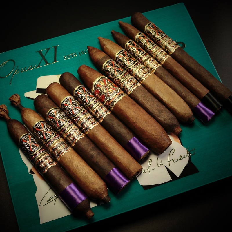 Arturo Fuente Aged Fuente Selection OpusXI sampler of 11 cigars blue