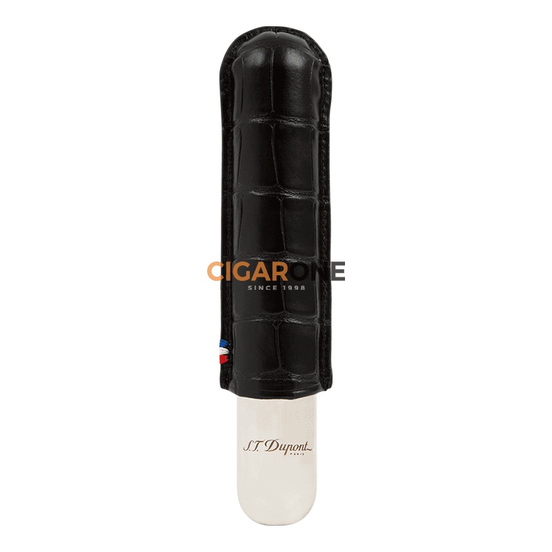 ST DUPONT Metal Base Croco Black (1 Cigar)