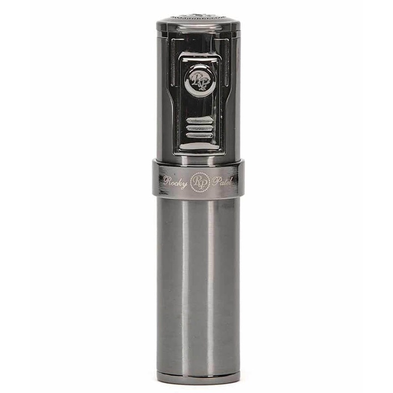 Rocky Patel Gunmetal Diplomat II Table Top Torch Lighter with Punch Gunmetal