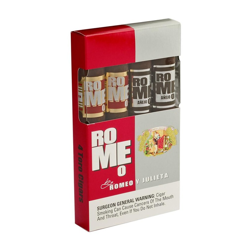 Romeo by Romeo y Julieta Toro Sampler 4 Cigars
