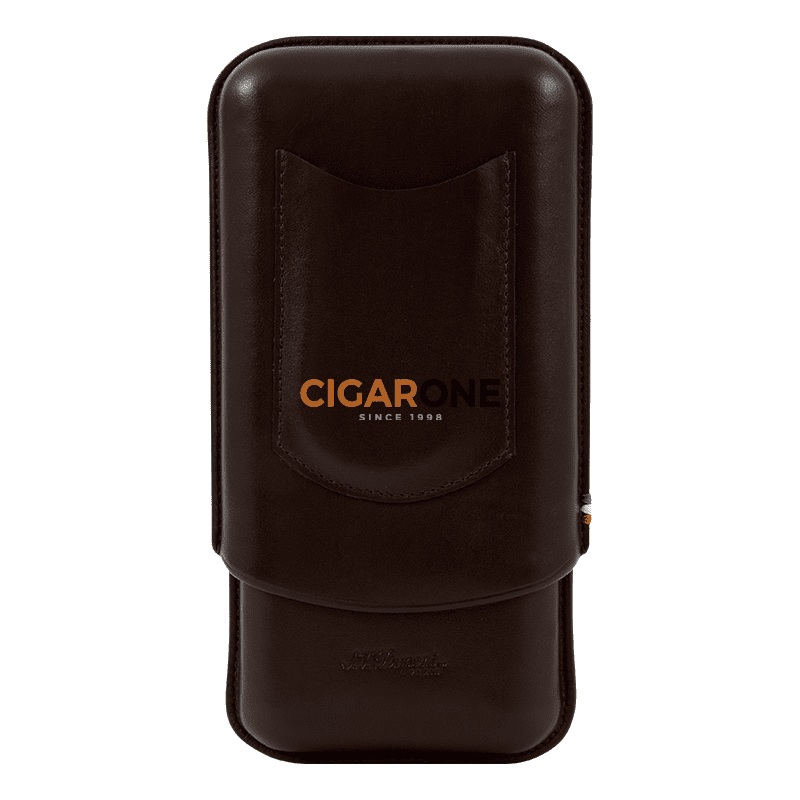 ST DUPONT Smooth Leather Marron (3 Cigars)