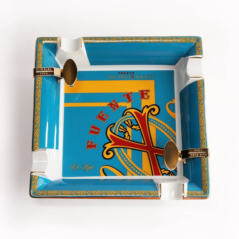 The OpusX Society Elie Bleu Porcelain El Azul Ashtray Blue Ashtray