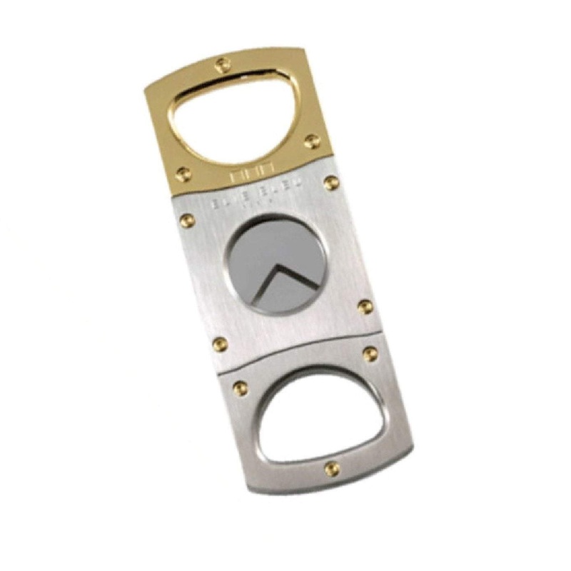 Elie Bleu Double Blade Gold Satin Cigar Cutter 1 Cutter