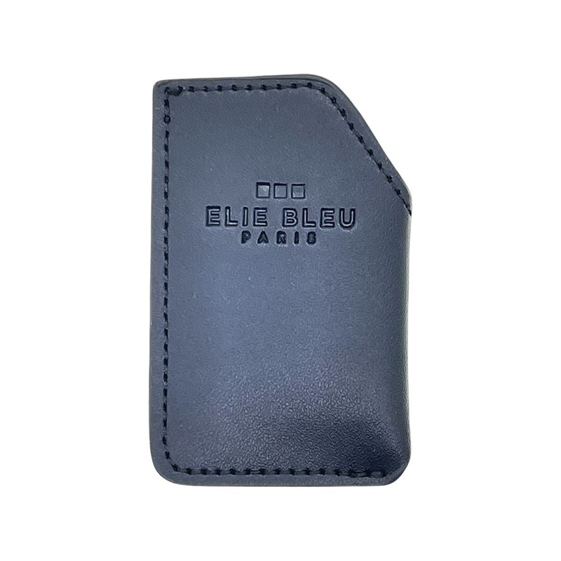 Elie Bleu J-15 Black Leather Lighter Case 1 Lighter Case
