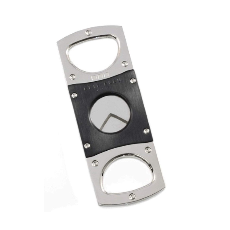 Elie Bleu Double Blade Black Stainless Steel Cigar Cutter 1 Cutter