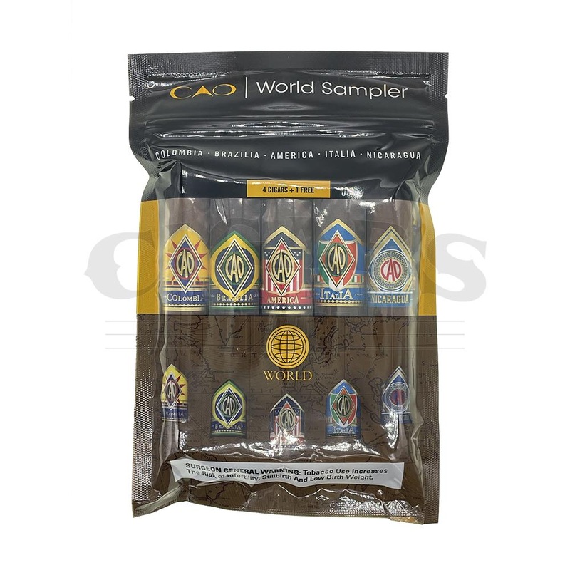 CAO World Sampler II Fresh Pack 5 Cigars