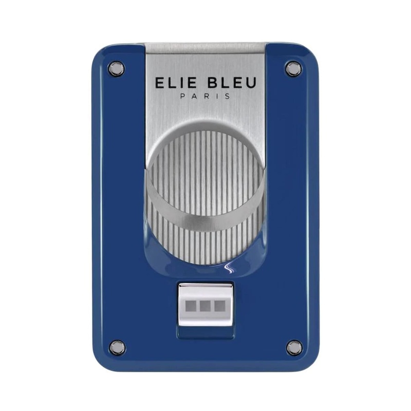 Elie Bleu EBC-4 Cigar Cutter Blue Lacquer 1 Cutter