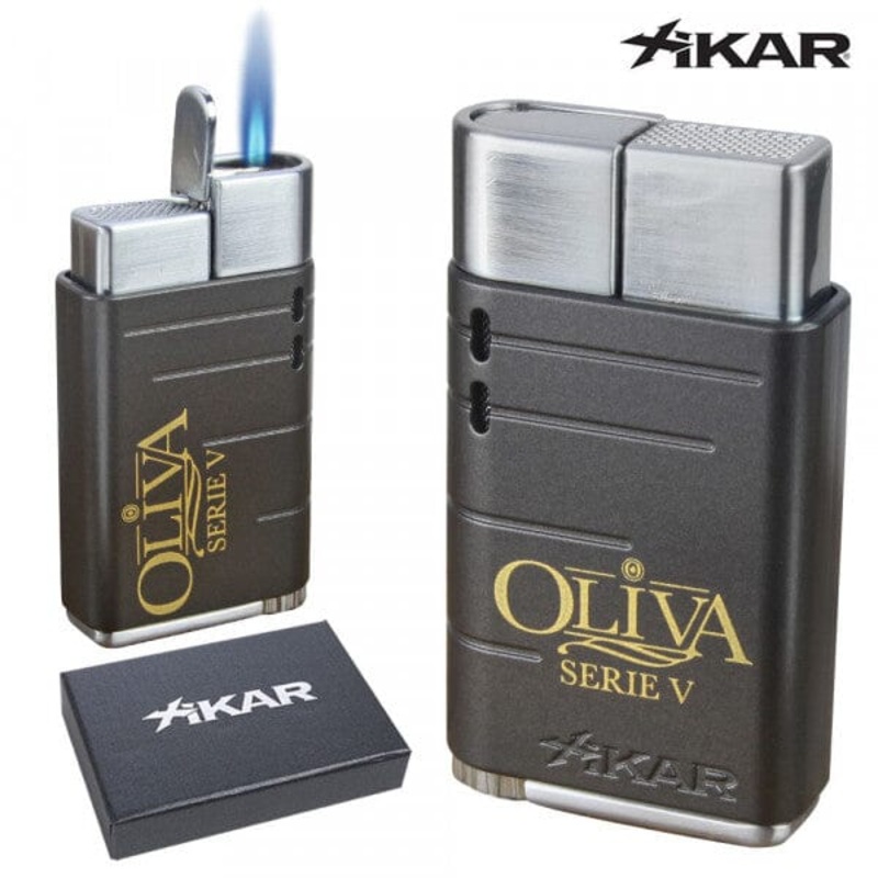 Oliva Serie V Xikar Linea Torch Lighter – Gunmetal Single Flame