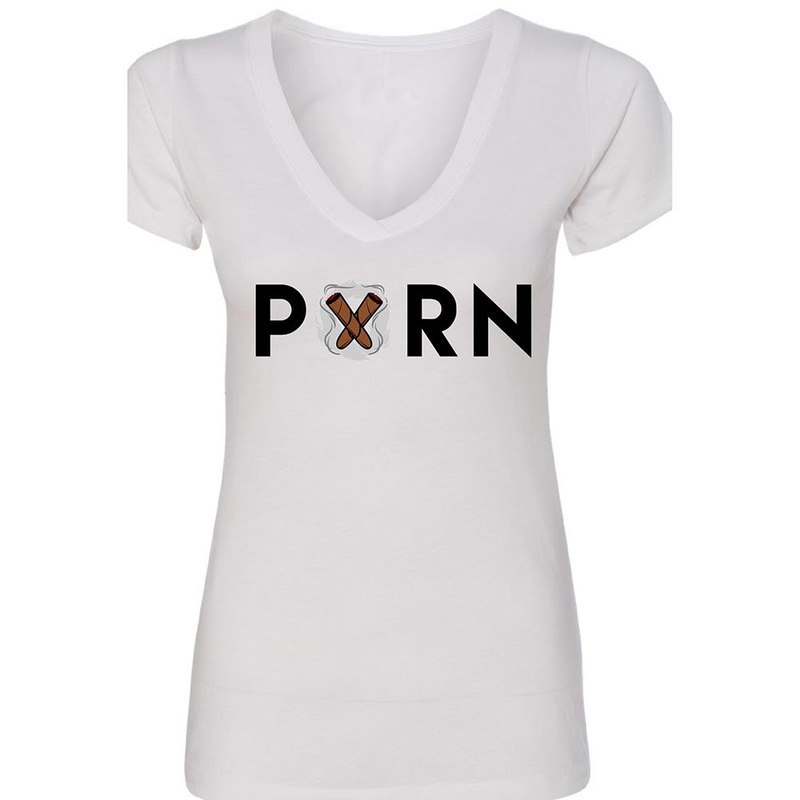 White Pxrn Women’s V-Neck T-Shirt S