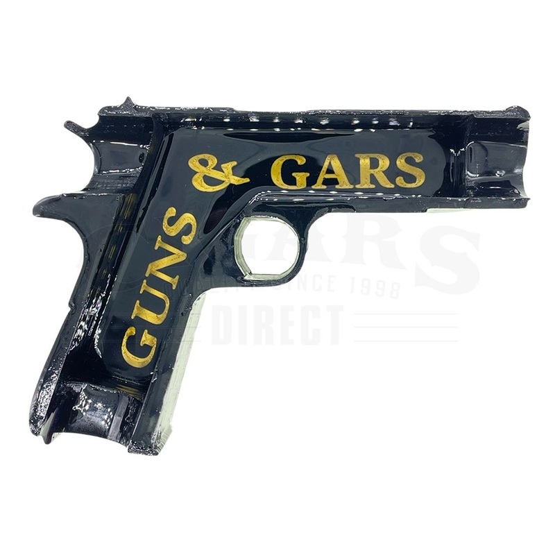 Guns & Gars 2nd Amendment Black Gun Shaped Ashtray 2 Cigar Ashtray