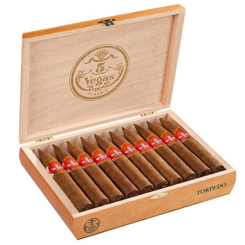 5 Vegas – Classic – Torpedo – Box of 20