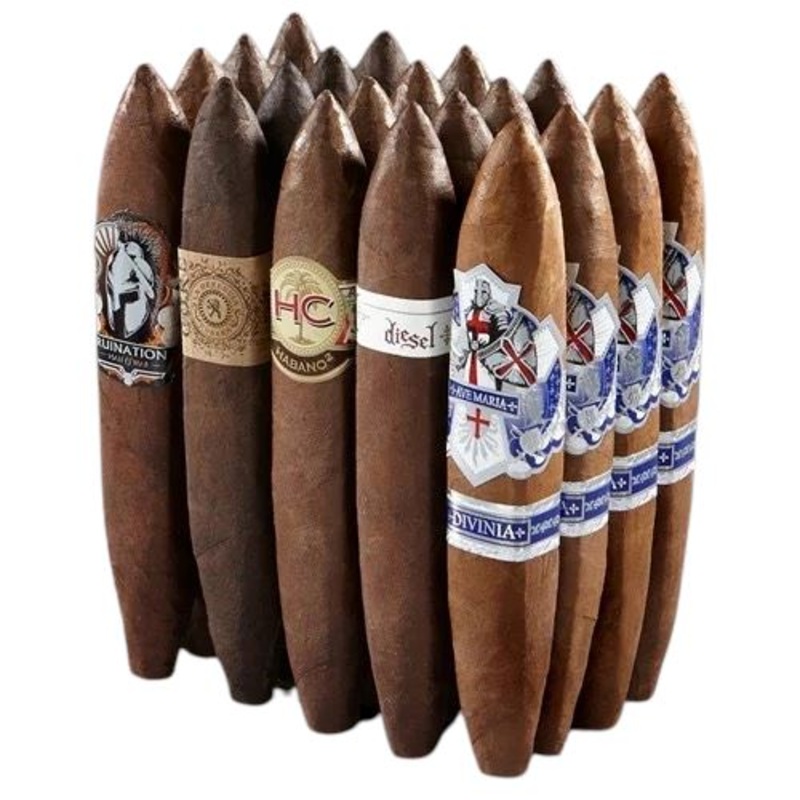 AJ’s 6×60 Box-Pressed Perfecto Mega-Sampler 20 Cigars