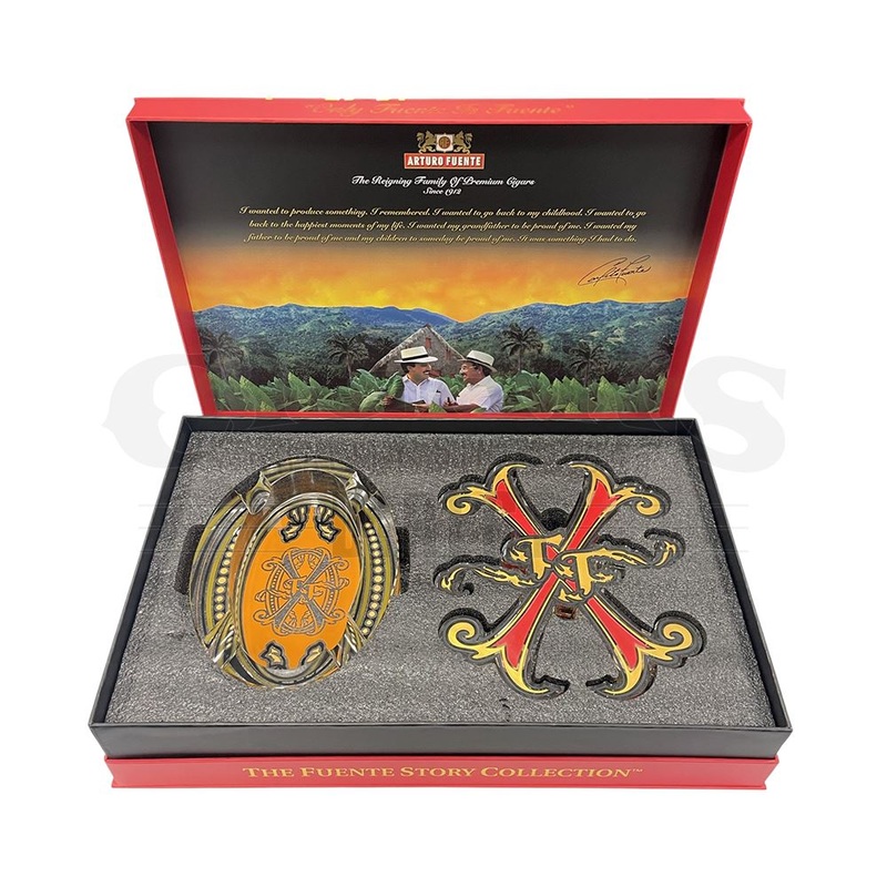 Arturo Fuente OpusX Crystal Two Piece Ashtray – Red 1 Ashtray