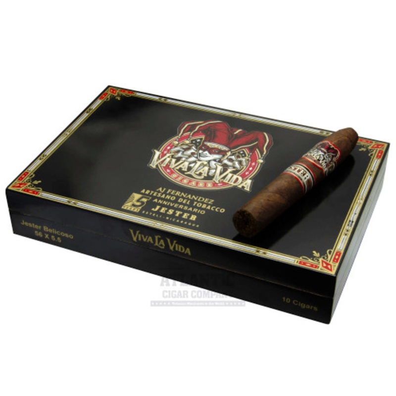Viva La Vida by AJ Fernandez 5th Anniversario Jester Flat Belicoso (5.5×56)