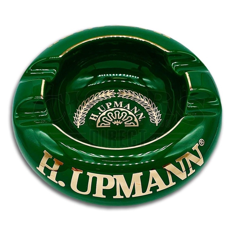 H Upmann Traditional Green Round 4 Cigar Ashtray 4 Cigar Ashtray