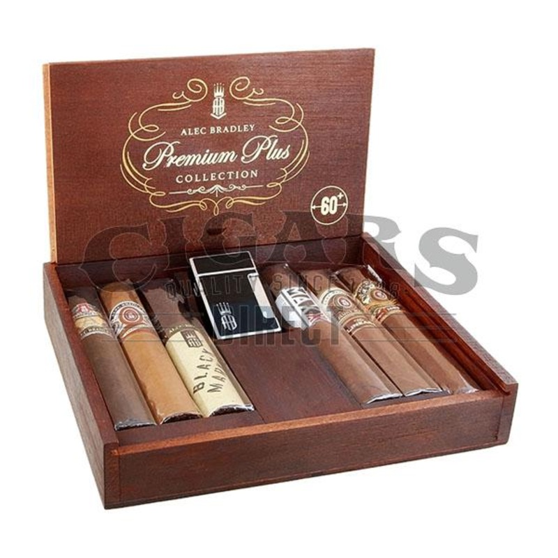 Alec Bradley Premium Plus Collection Sampler 6 Cigars + Lighter