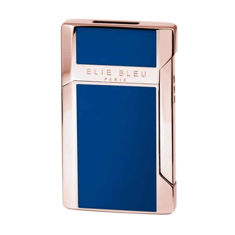 Elie Bleu J-12 Plano Rose & Blue Lacquer Lighter 1 Lighter