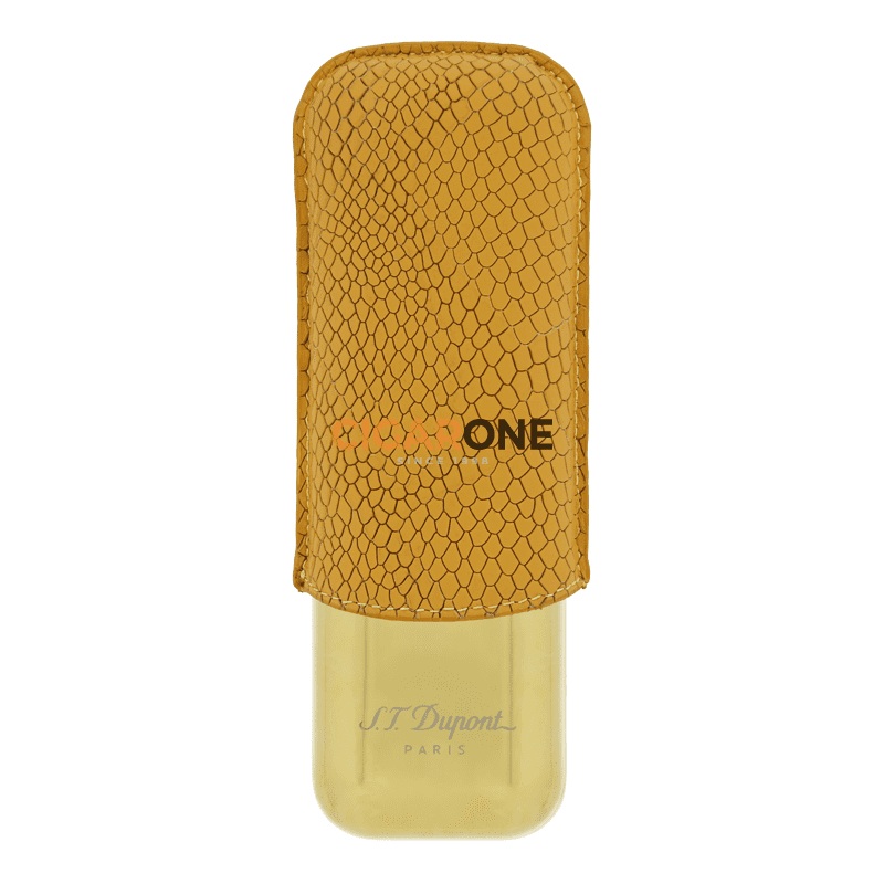 ST DUPONT Metal Base – Dragon Scale Honey & Gold (2 Cigars)