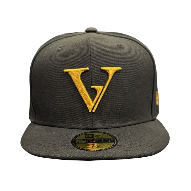 Crowned Heads La Vereda Black Fitted Hat Black Hat