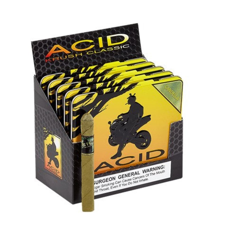 Acid Krush Green Candela Cigarillos (4″ x 32) by Drew Estate Pack of 50
