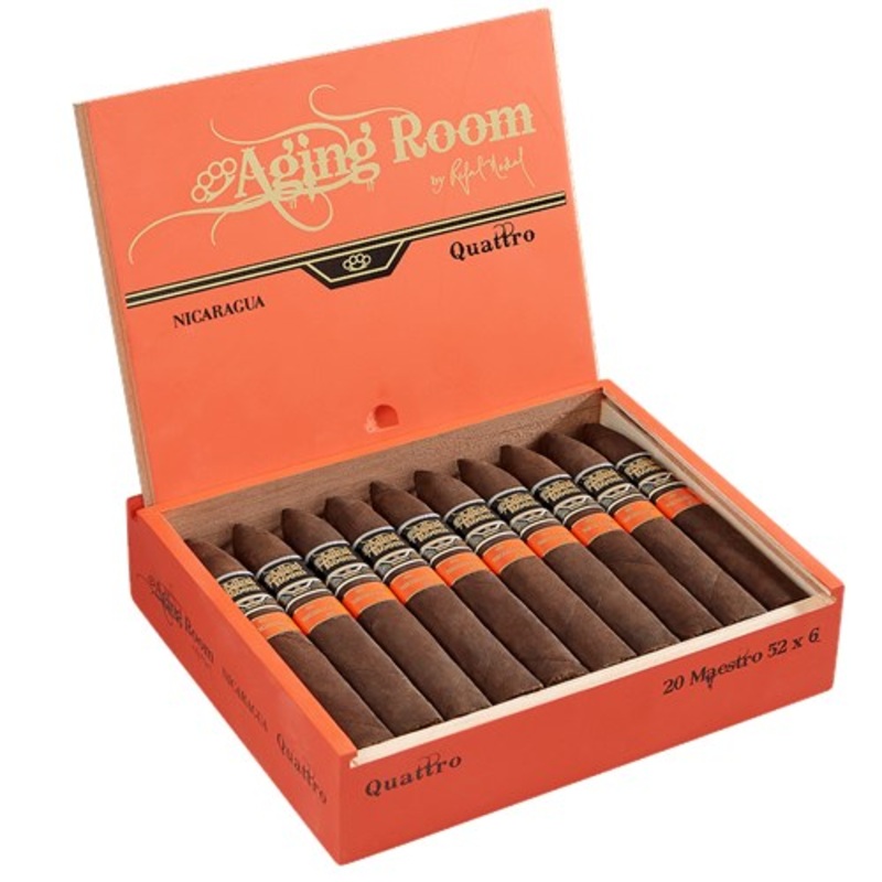 Aging Room Quattro Nicaragua Maestro Torpedo (6″ x 52) Box of 20