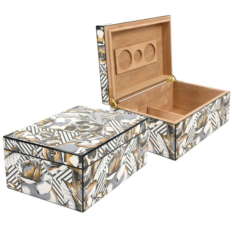 Skull and Roses 50 Count Humidor 50 Count