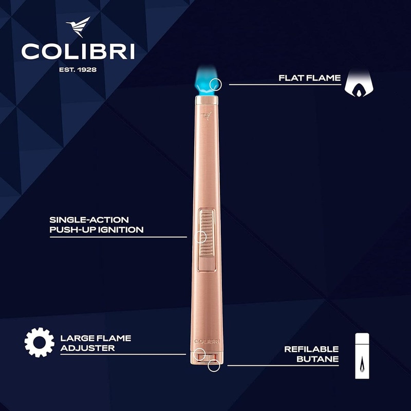 Colibri Aura Flat Flame Lighter Rose Gold