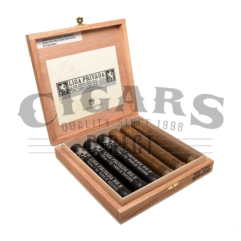 Drew Estate Liga Privada 6 Tubo Sampler 6 Cigars