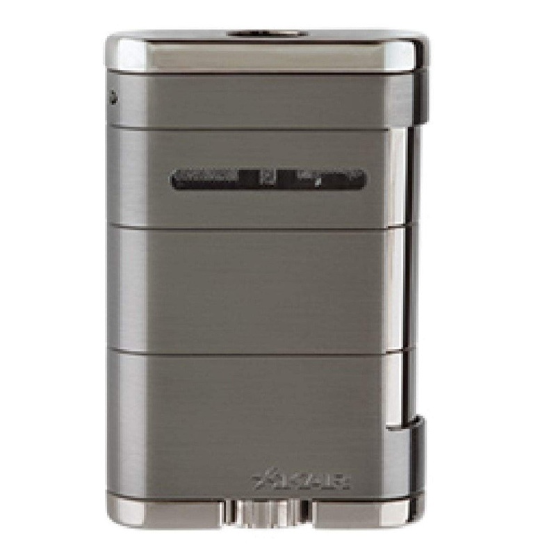 Xikar Allume Triple Flame Tabletop Lighters Tuxedo Black