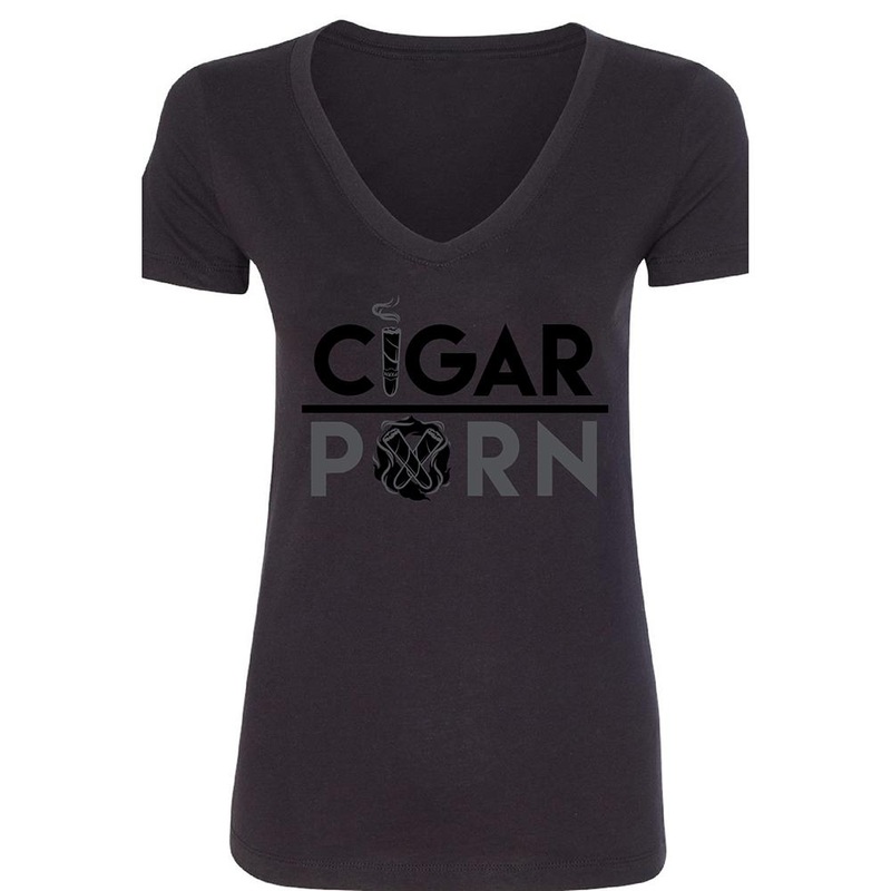 Black Cigar Pxrn Blackout Women’s V-Neck T-Shirt S